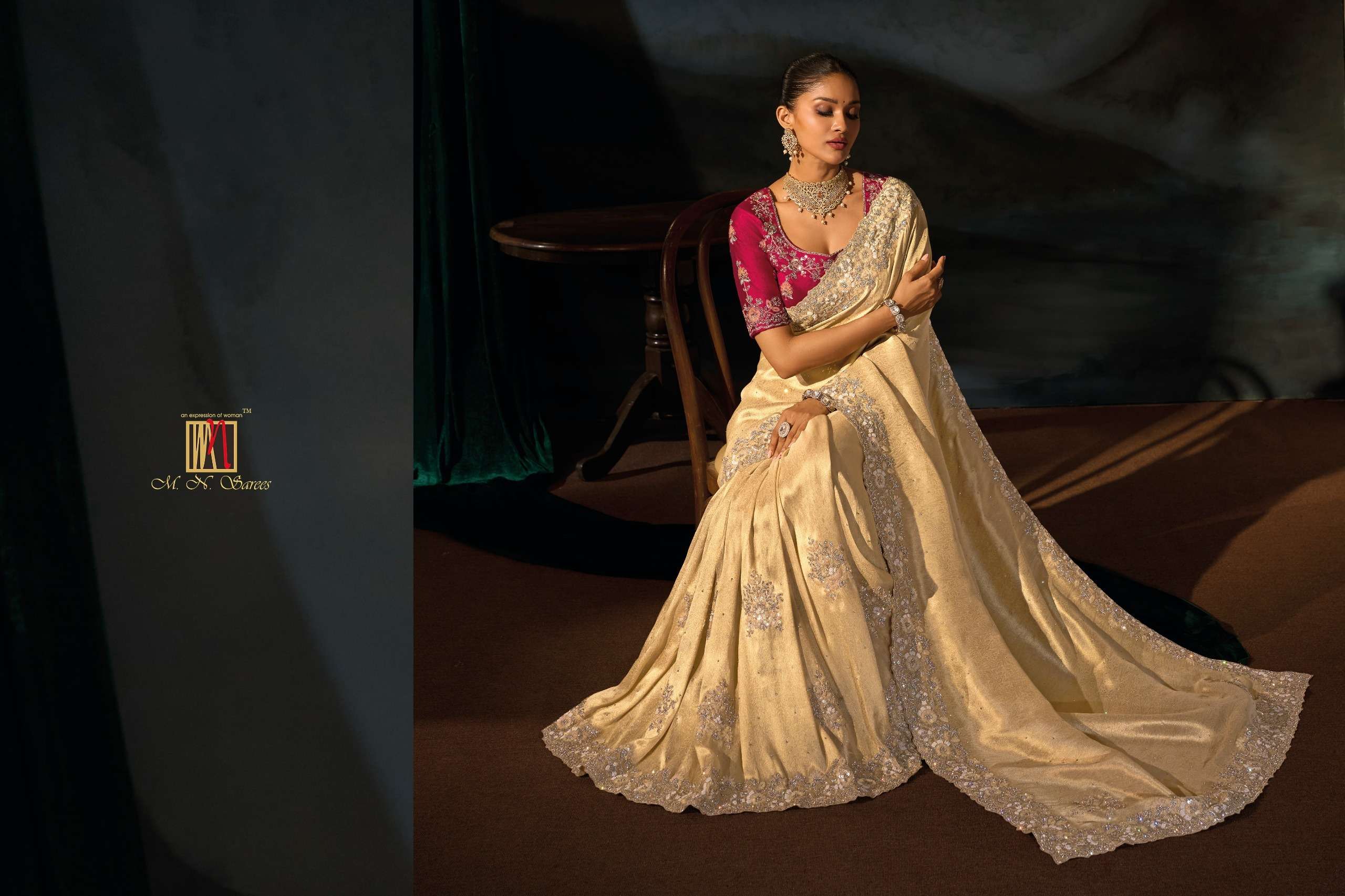 M N 8600 Series 8601 To 8613 the Royal and classic Heritage Collection saree wholesale in surat